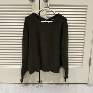 Zara Dark Green Crew Neck Sweater